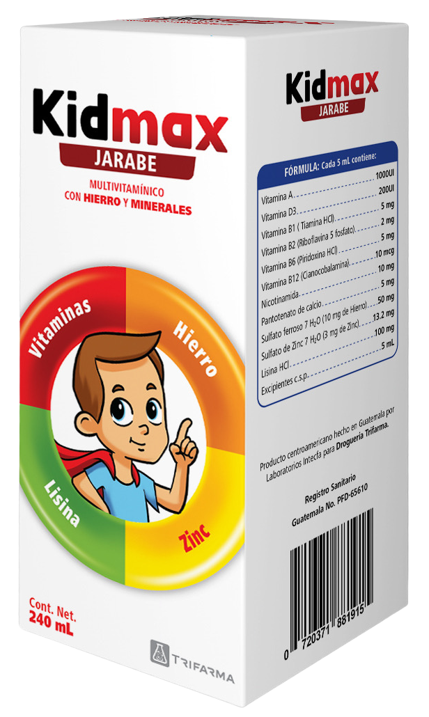 Kidmax - Jarabe multivitamínico infantil
